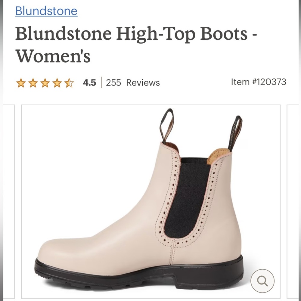 Like new Blundstones in Pearl! Perfect for spring!